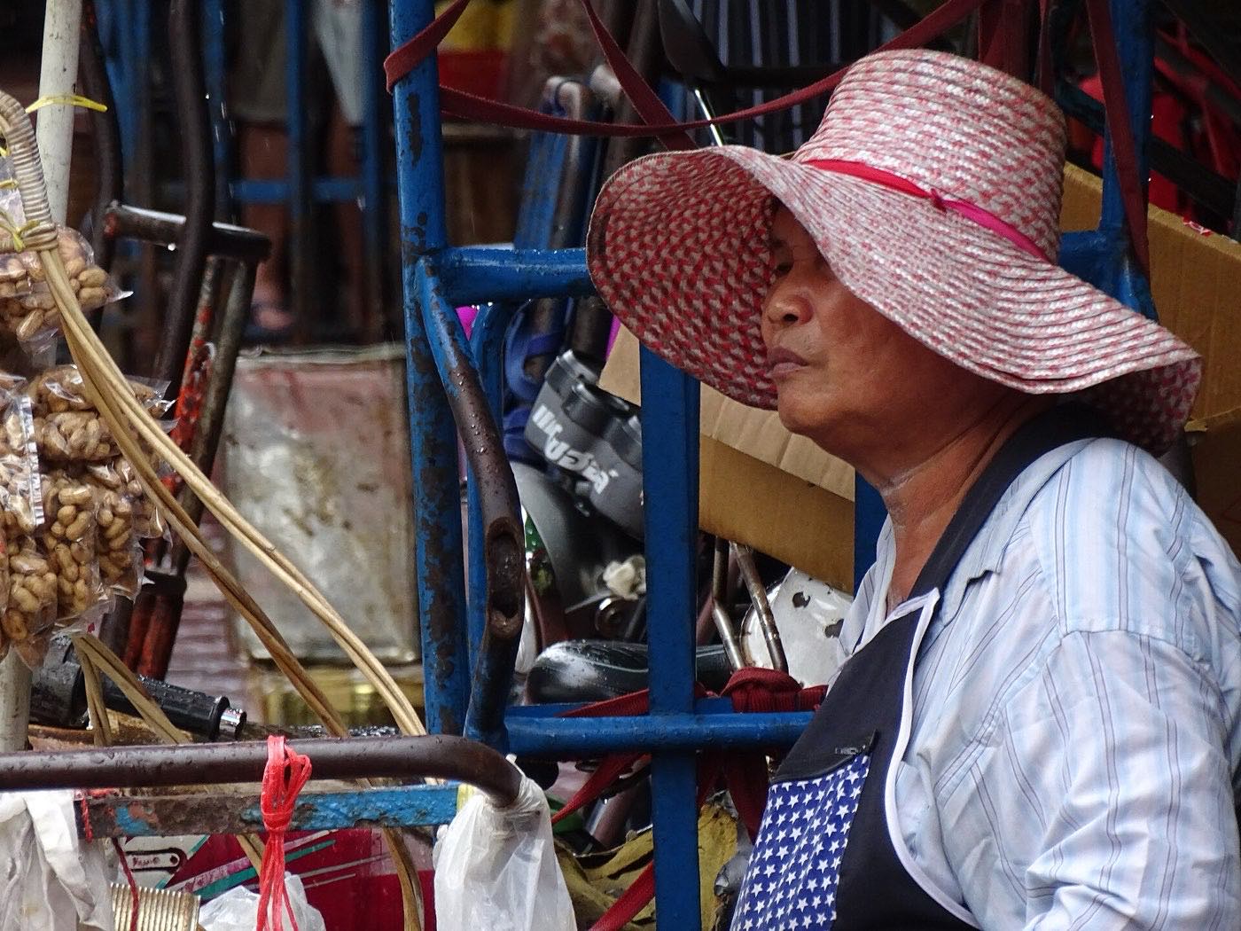 แม่ค้าในตลาดเยาวราช กรุงเทพฯ